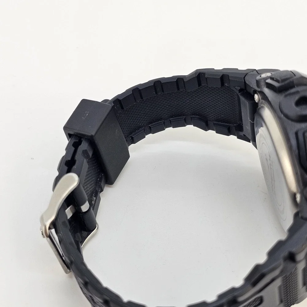 Armitron Pro Sport Digital Watch Men 48MM Day Light Black Plastic Bands Working
